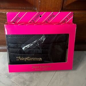 Juicy couture    ID wallet & card holder / key chain    black    Vegan leather